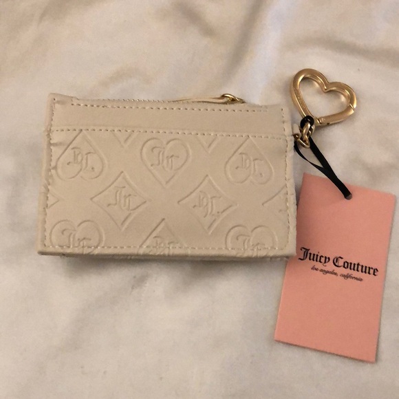 Juicy Couture Angel Glitz Out Tab Elongated Faux Leather CC Wallet NWT - Picture 9 of 16